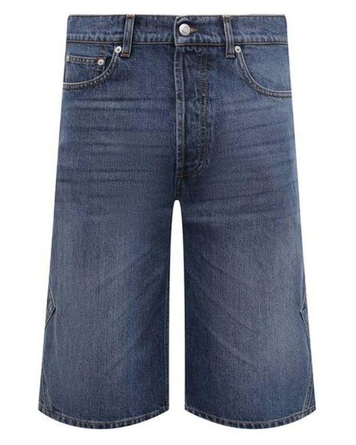 Shorts Jeans di Alexander McQueen in Blue da Uomo