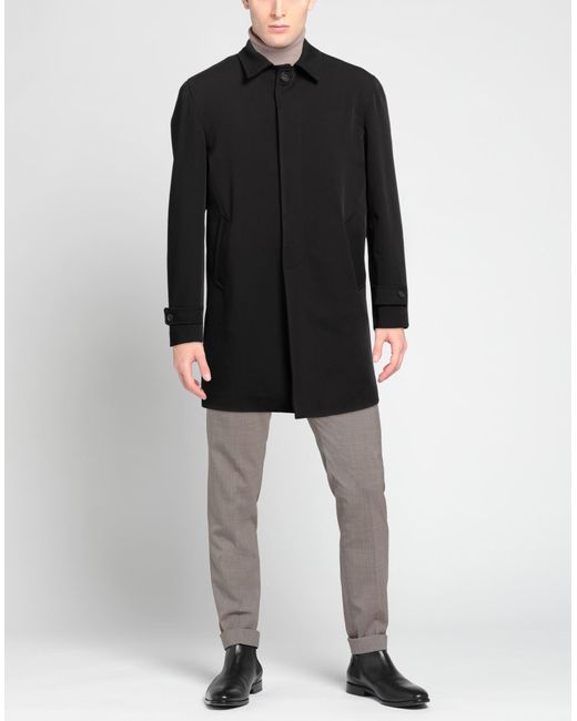 Squad² Black Overcoat & Trench Coat for men
