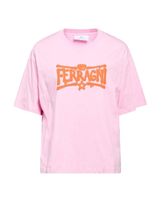 Chiara Ferragni Pink T-Shirt