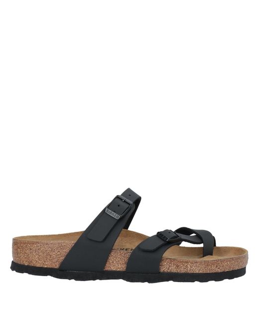 Sandalias de dedo Birkenstock de color Negro | Lyst