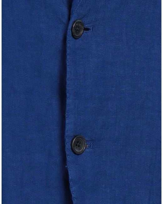 120% Lino Blue Blazer for men