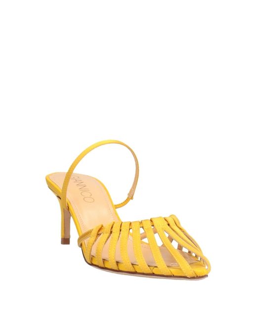 Giannico Yellow Sandals