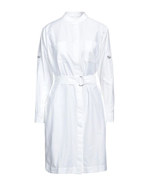 Burberry White Short Dress