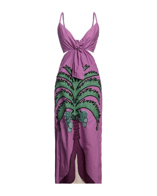 Johanna Ortiz Purple Maxi Dress