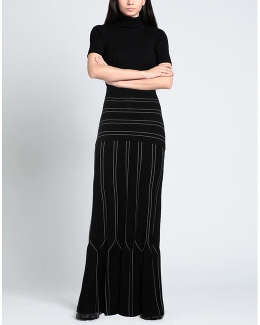 Elisabetta Franchi Black Maxi Skirt