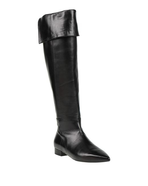 Anna F. Black Boot Leather
