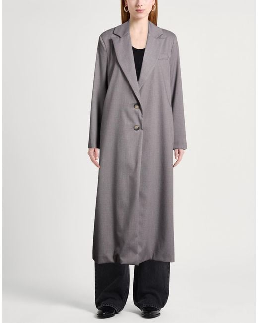 Haveone Gray Overcoats & Trench Coats