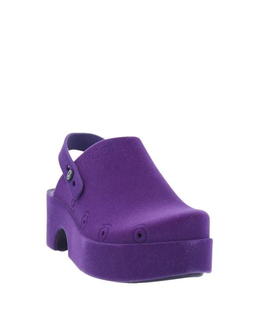 XOCOI Purple Mules & Clogs