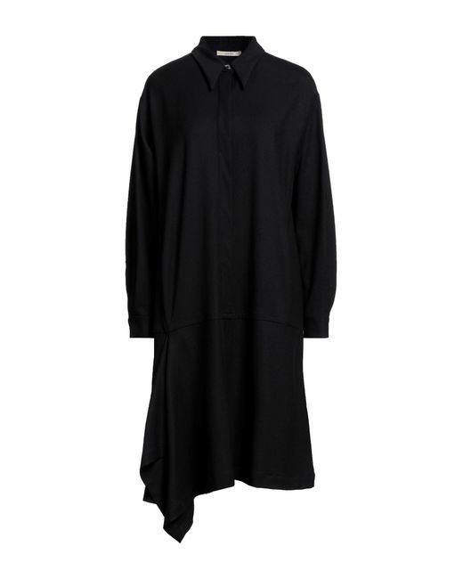 ODEEH Black Midi Dress