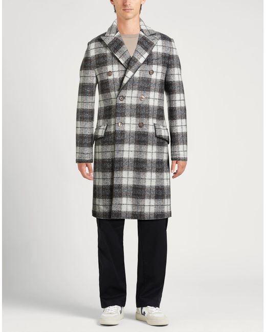 Bob Gray Coat Polyester, Acrylic, Virgin Wool, Elastane for men
