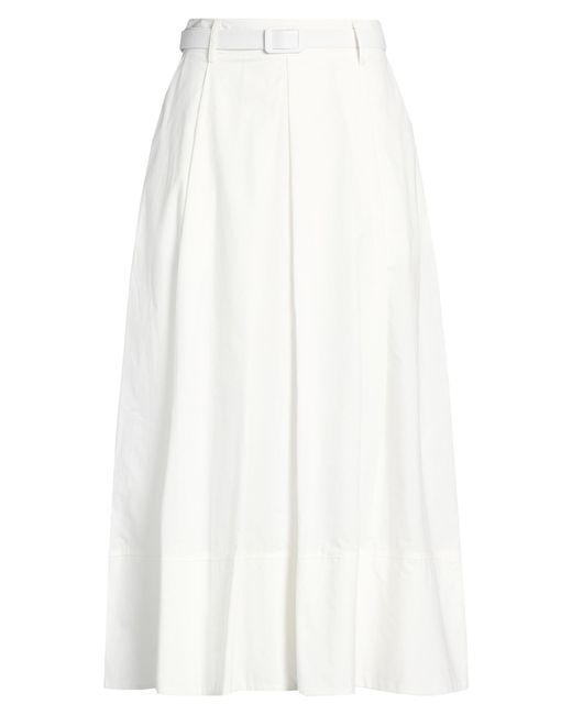 Kaos White Ivory Maxi Skirt Cotton