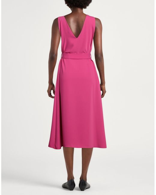 P.A.R.O.S.H. Pink Midi-Kleid