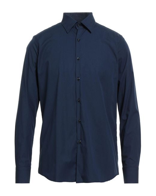 Bagutta Blue Shirt Cotton, Elastane for men
