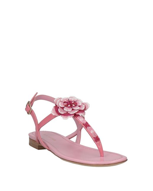 Mia Becar Pink Thong Sandal