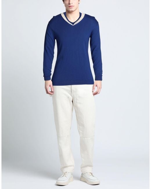 Daniele Alessandrini Blue Sweater for men