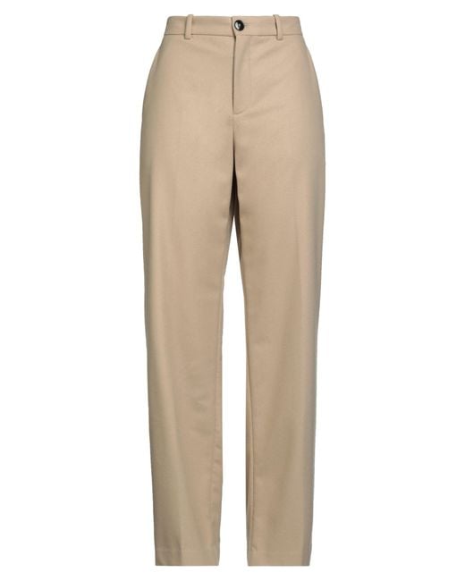 Circolo 1901 Natural Pants Virgin Wool