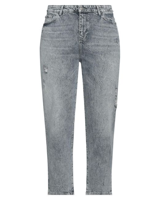 ARMANI EXCHANGE Gray Jeans Cotton, Elastane