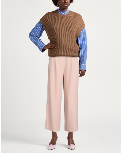 Fracomina Pink Pants Polyester, Elastane