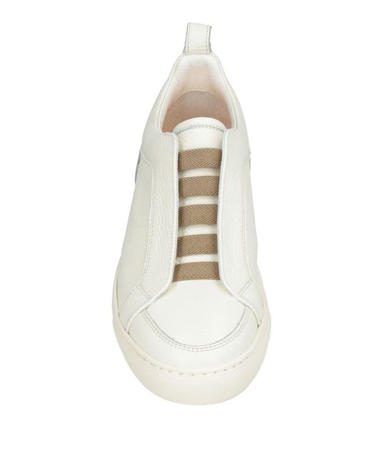 Doucal's Natural Sneakers Leather for men