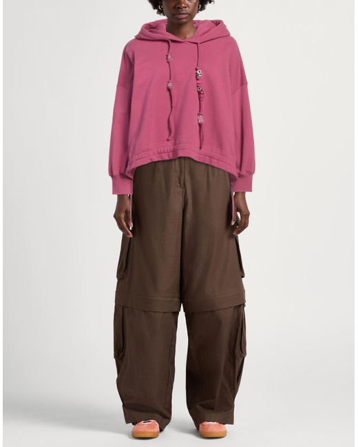 Dondup Pink Sweatshirt Cotton, Elastane