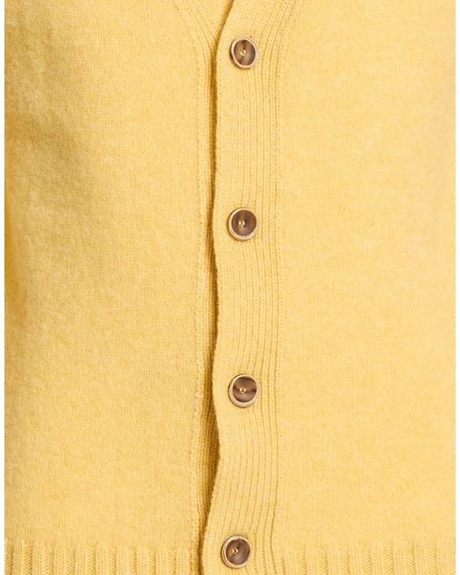 Roda Yellow Cardigan Wool for men