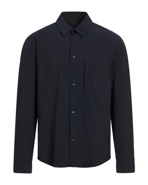Woolrich Blue Midnight Shirt Polyester for men
