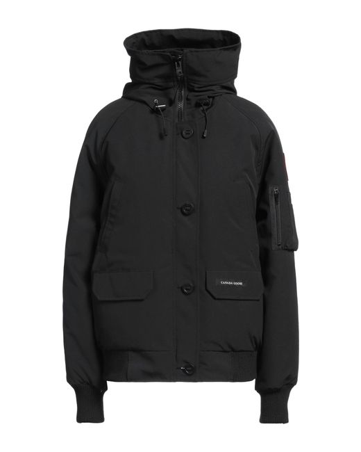 Canada Goose Black Puffer Polyester, Cotton