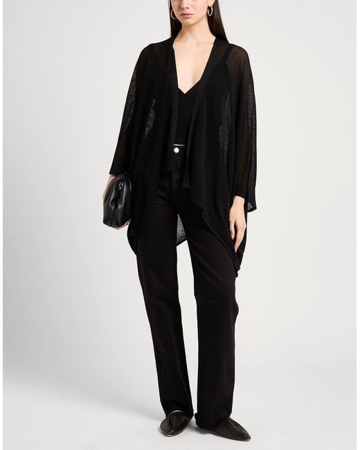 Alpha Studio Black Cardigan Viscose, Polyester
