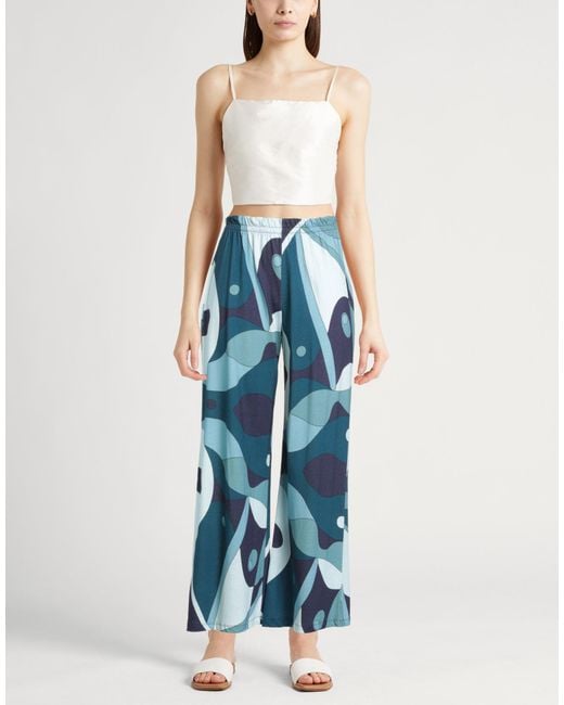 Majestic Filatures Blue Slate Pants Cotton, Linen