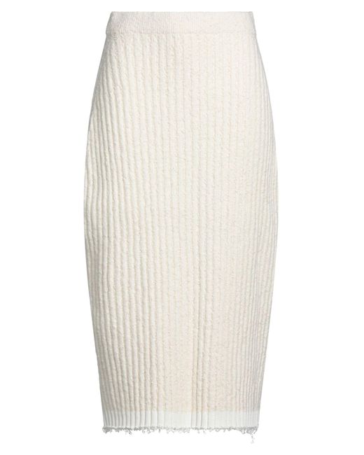 The Row White Midi Skirt