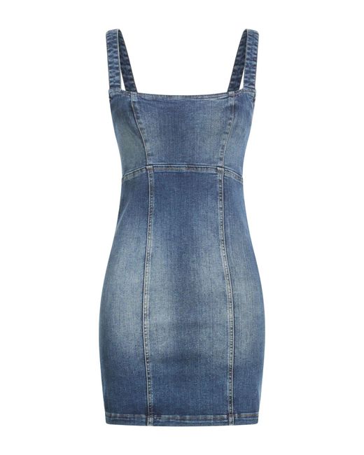 Liu Jo Blue Mini Dress Cotton, Elastane