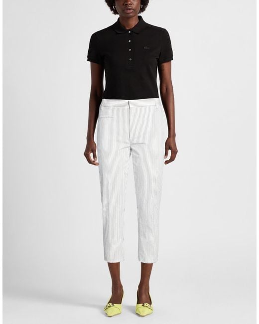 Dondup White Pants Cotton, Elastane