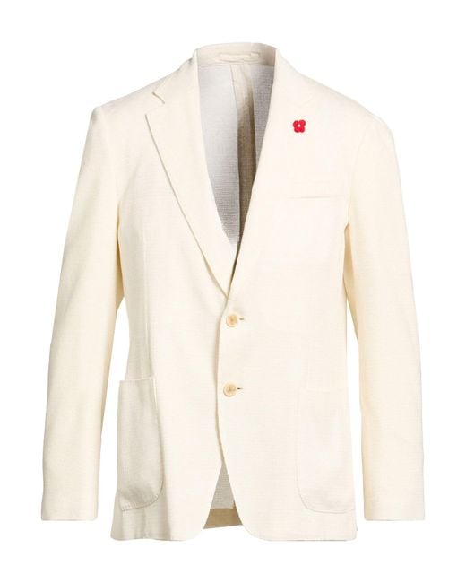 Lardini Natural Blazer Lyocell, Polyamide for men