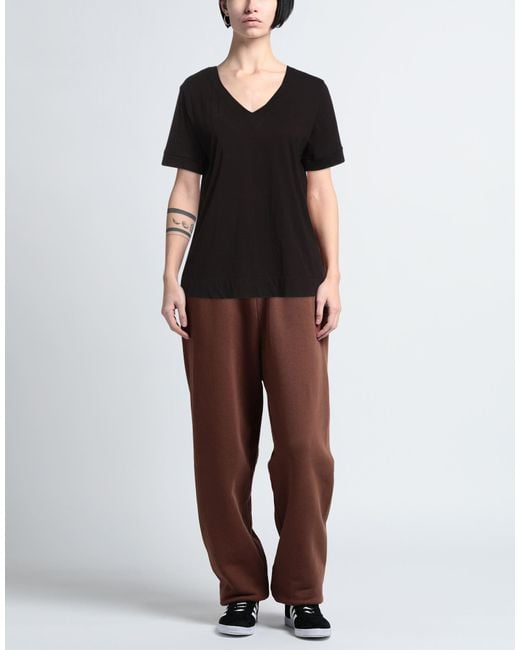 ALESSIA SANTI Black T-Shirt Cotton, Modal