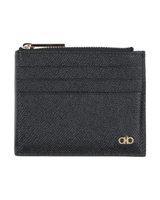 Ferragamo Black Cardholder Leather for men