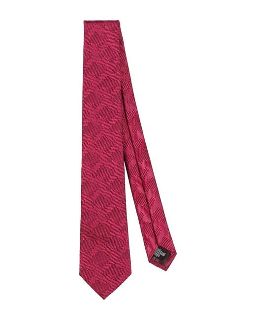 Emporio Armani Pink Garnet Ties & Bow Ties Silk for men