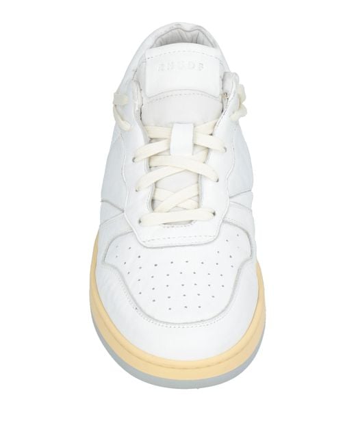 Rhude White Sneakers Leather for men