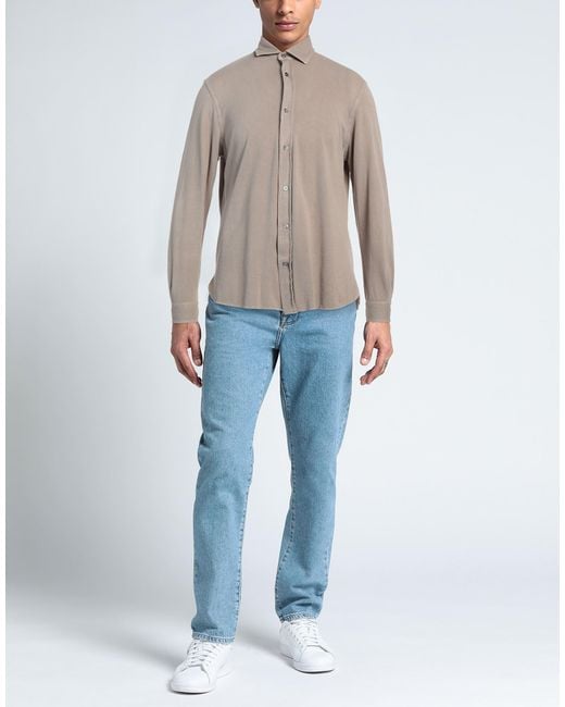 FILIPPO DE LAURENTIIS Gray Shirt for men
