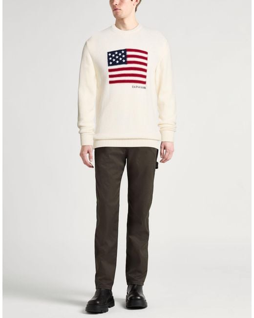Pullover U.S. POLO ASSN. de hombre de color White