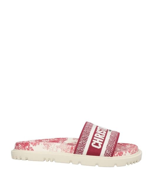 Dior Pink Sandals Textile Fibers