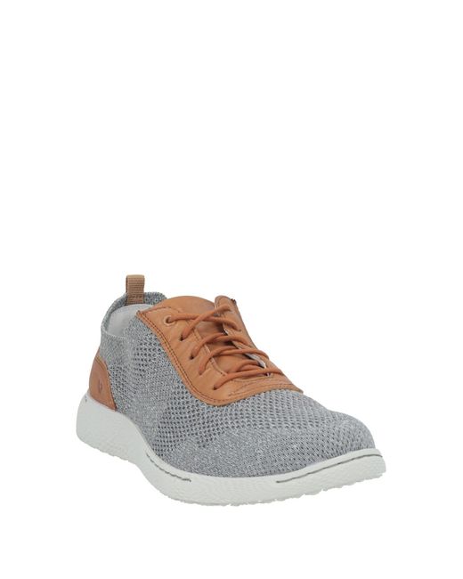 Valleverde Gray Sneakers Leather, Textile Fibers for men