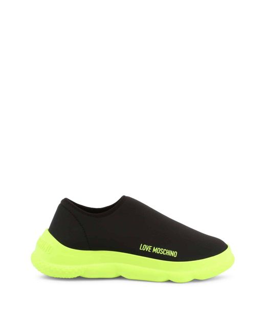 Sneakers Love Moschino de color Green