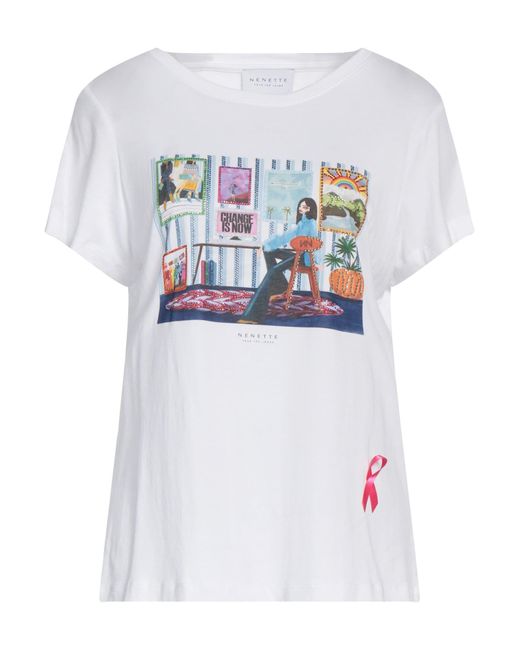 T-shirt di Nenette in Bianco | Lyst