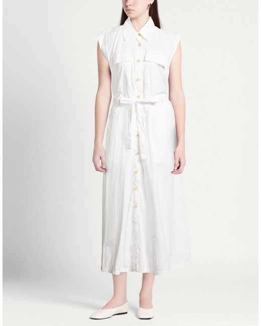 19.70 Nineteen Seventy White Midi Dress