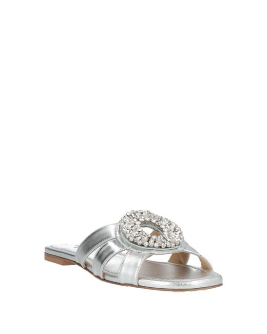 Baldinini White Sandals Calfskin