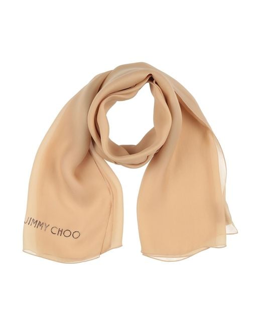 Bufanda Jimmy Choo de color Natural