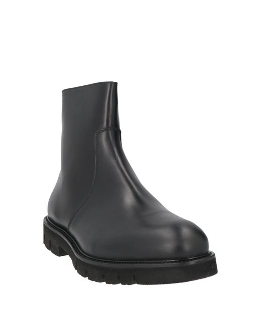 Giovanni Conti Black Ankle Boots Leather for men