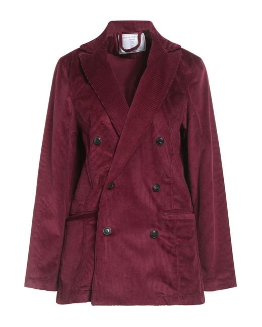 Societe Anonyme Purple Blazer Cotton, Elastane