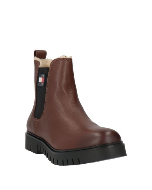 Tommy Hilfiger Brown Ankle Boots