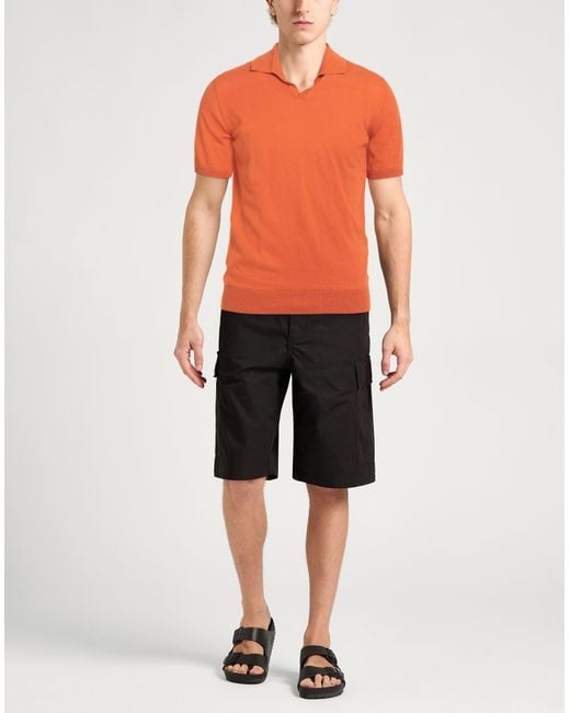 Alpha Studio Orange Polo Shirt for men